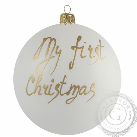 Vianočná guľa „My first Christmas“