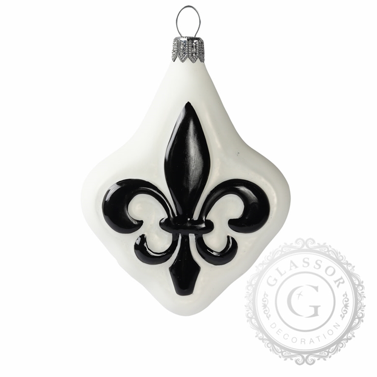 Fleur de Lis bíločerný 