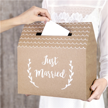 Krabička na svadobné dary Just Married