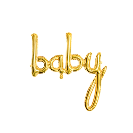 Nafukovací balónik „Baby“ zlatý
