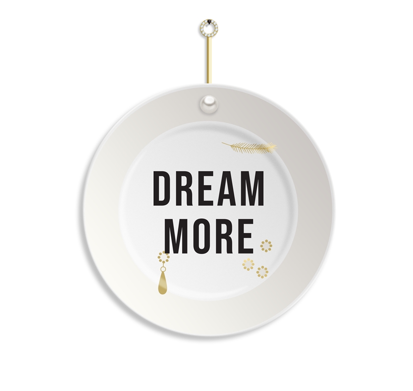 Luxusní závěsný talíř Dream more
