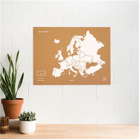 Korková nástenka – mapa Európy XL