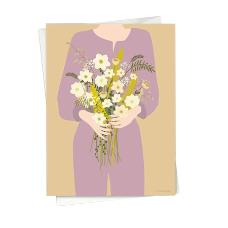 Grußkarte Blumenstrauß aus Wiesenblumen