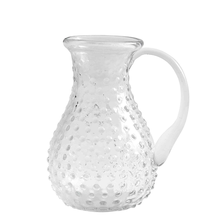 Sklenená váza džbán
