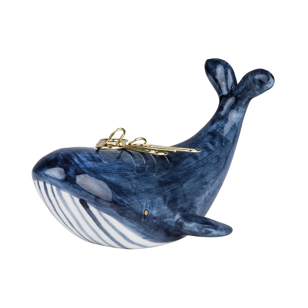 Magnetický stojánek na sponky modrá velryba