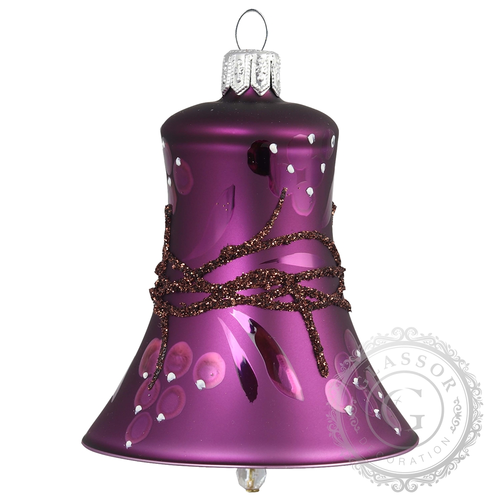 Vánoční zvonek fialový