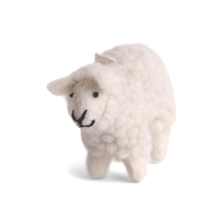 Plstená dekorácia ovečka