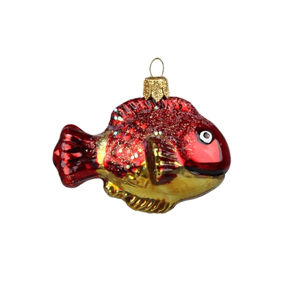 Sklenená rybka červená