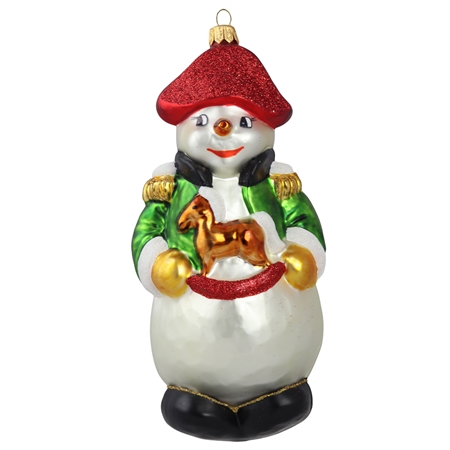 Vianočná figúrka snehuliak pirát