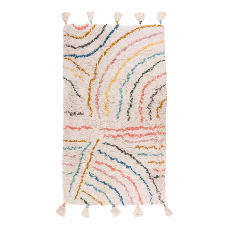 Farebný bavlnený koberec