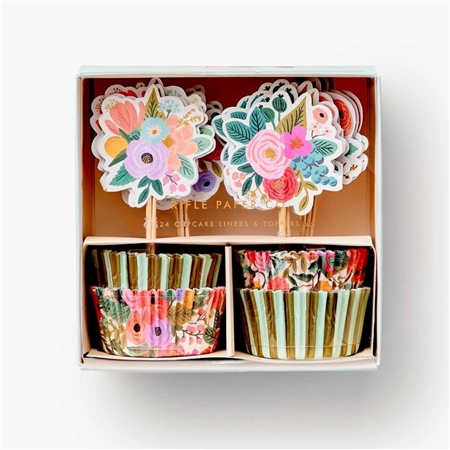 Papierové cupcakes s kvetmi