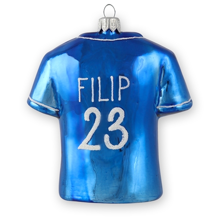 Futbalový dres s menom modrý