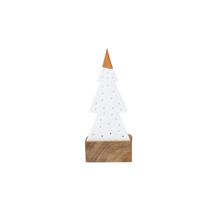 Porcelánový svietnik vianočný stromček