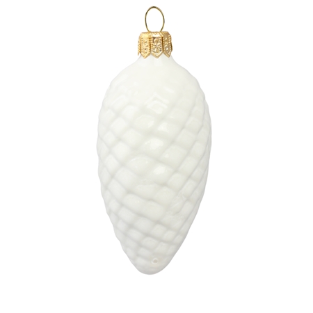 Sklenená šiška vo farbe bieleho porcelánu