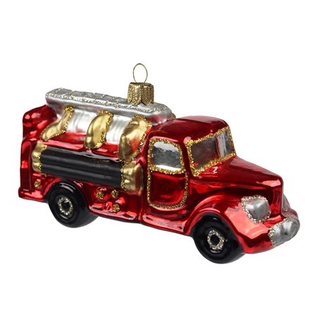 Vianočná ozdoba hasičské auto