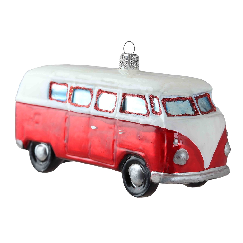 Autíčko retro bus červený