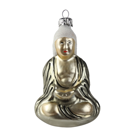 Sklenená ozdoba Budha