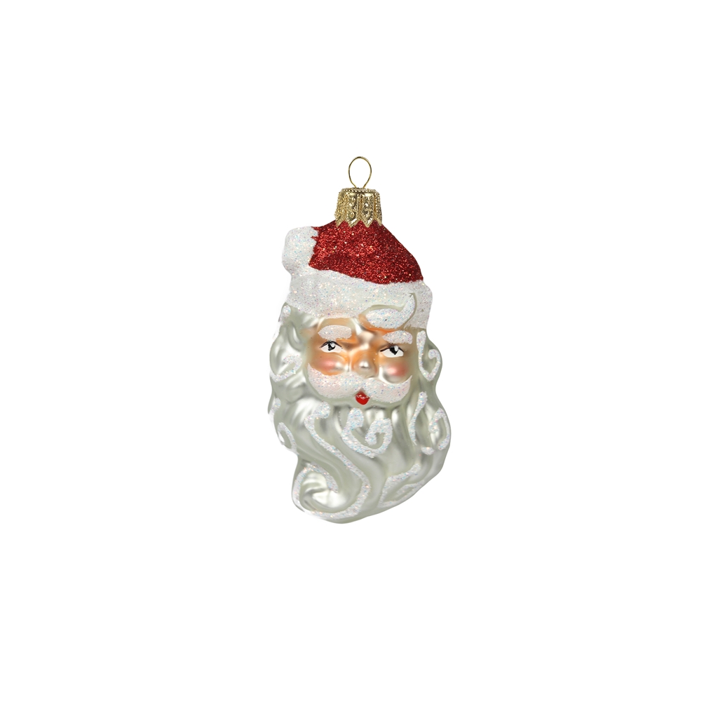 Skleněný Santa hlava