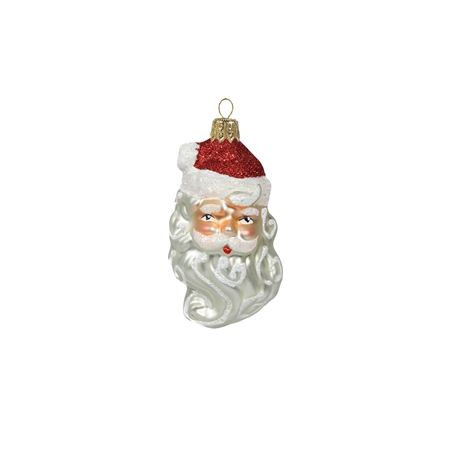 Sklenený Santa hlava