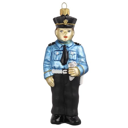 Vianočná ozdoba policajt