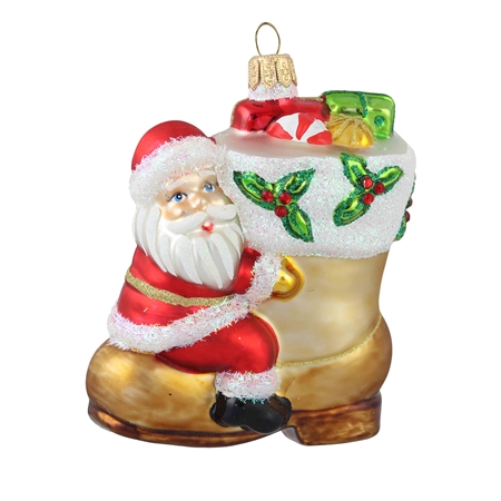 Vianočný Santa na topánke