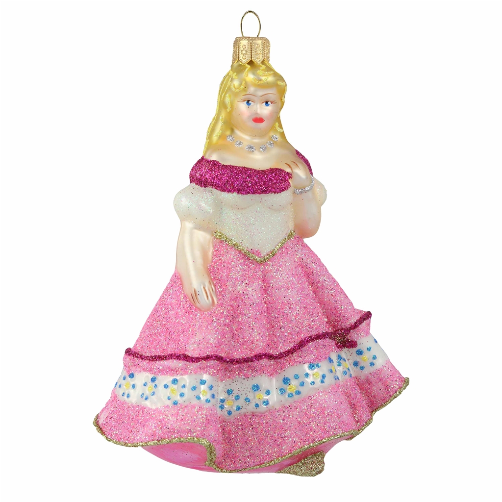 Skleněná figurka princezna