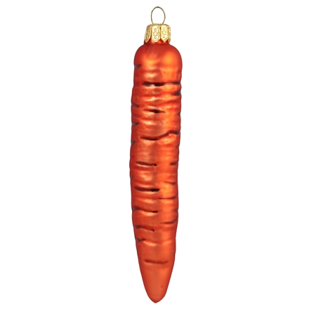 Sklenená ozdoba mrkvička