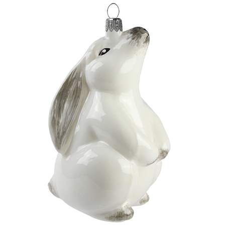 Zajačik Ušiačik s bielym kožúškom