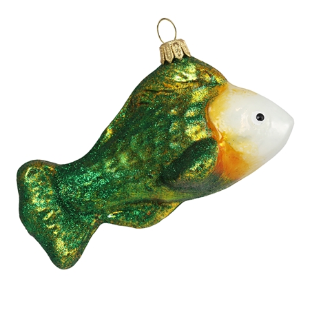 Sklenená ryba zelená