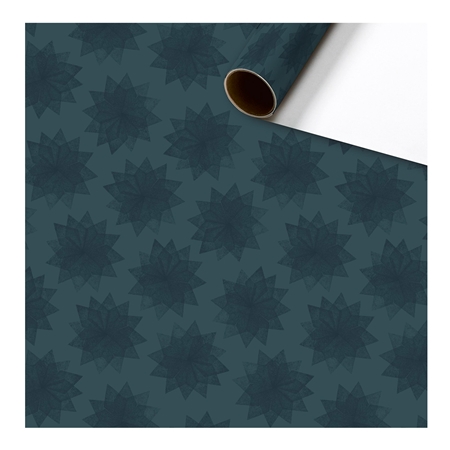 Baliaci papier tmavomodrý metalický s hviezdami