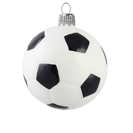 Vianočná ozdoba futbalová lopta