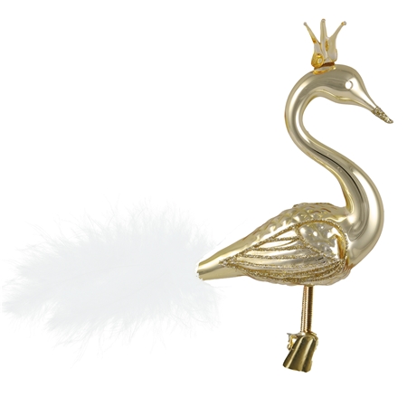 Labuť zlatá s korunkou a jemným dekorom