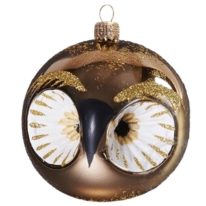 Vianočná ozdoba – sova hnedá