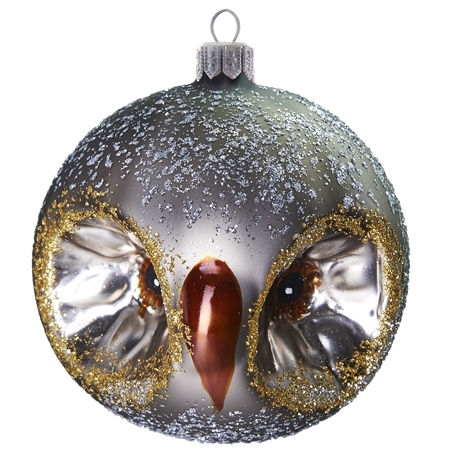 Vianočná dekorácia – sova sivá
