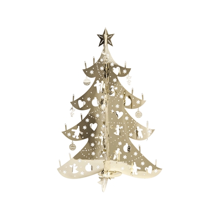 Vianočná dekorácia zlatý stromček