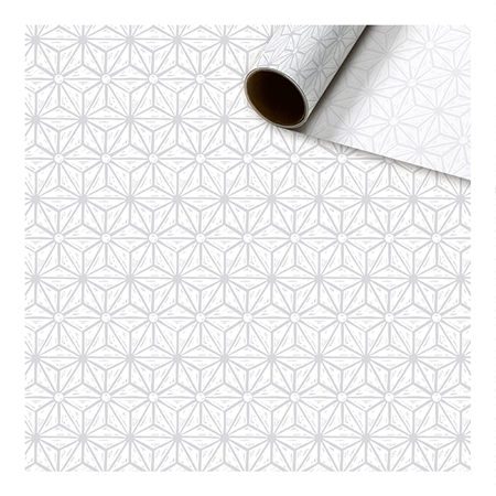 Hodvábny papier v rolke biele hviezdy