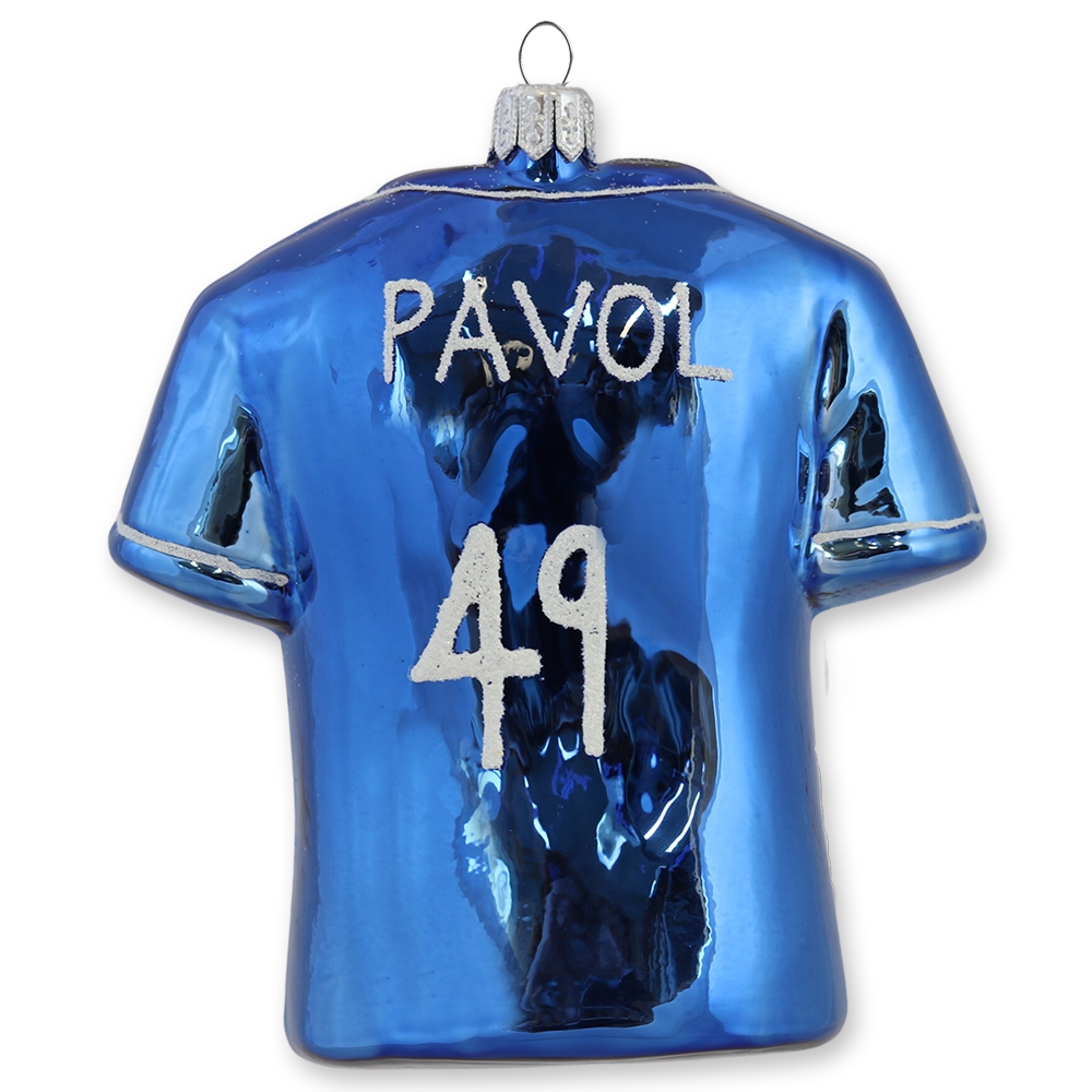 Futbalový dres s menom modrý