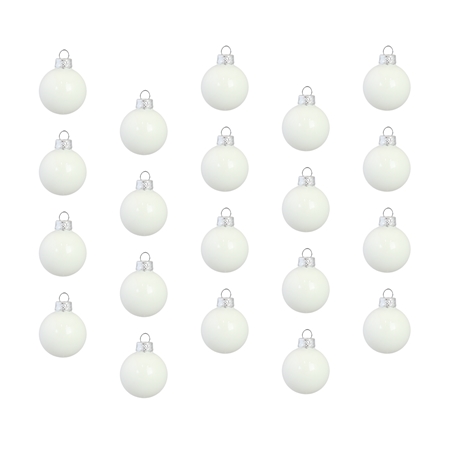 Set vianočných ozdôb porcelánovo biely