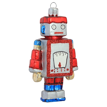 Figurine de Noël robot coloré