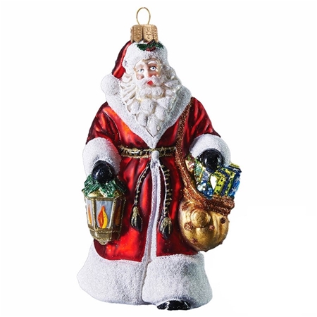 Vianočná figúrka Santa s lampášom