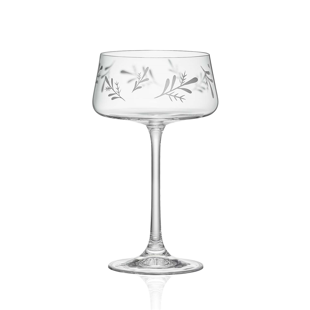 Set koktail s dekorom lístkov