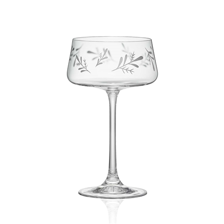 Set koktail s dekorom lístkov