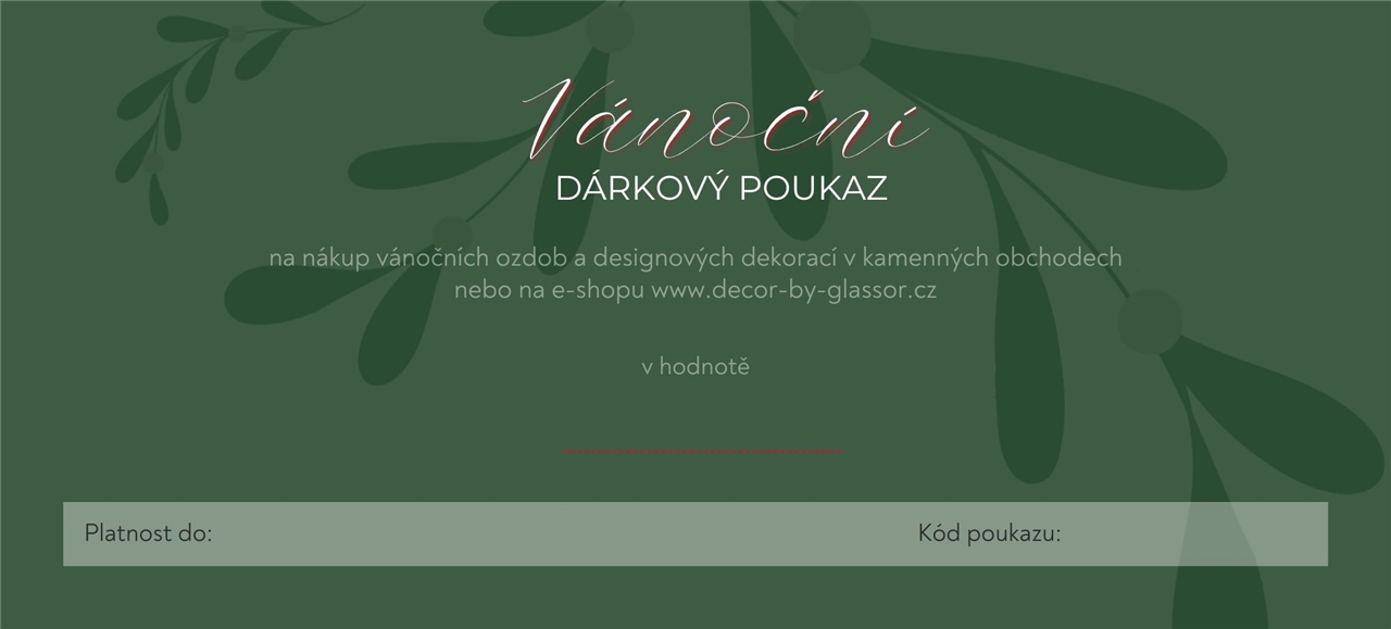 Darčeková poukážka | Vyberte si hodnotu 500-5000 CZK