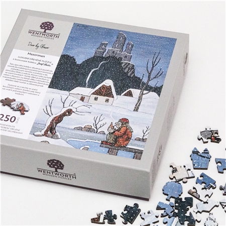 Drevené puzzle Josef lada Hastrman