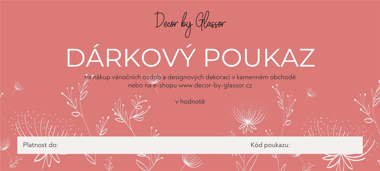 Darčeková poukážka | Vyberte si hodnotu 500-5000 CZK