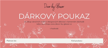 Darčeková poukážka | Vyberte si hodnotu 500-5000 CZK