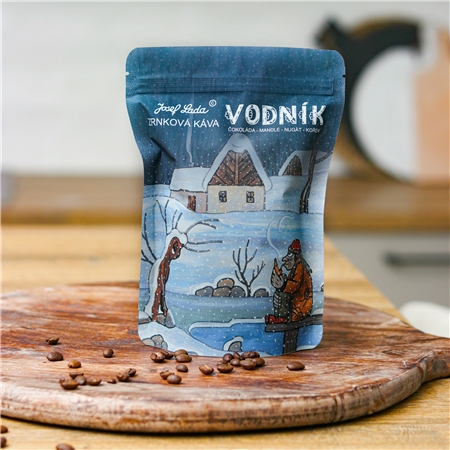Pražená zrnková káva Josef Lada - Vodník