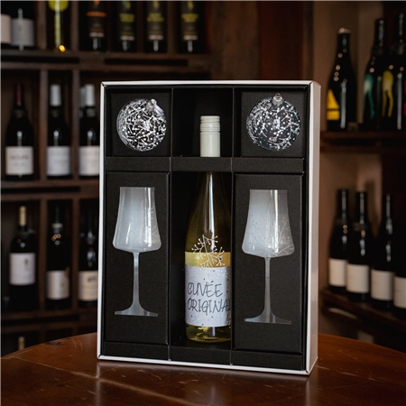 Luxusná súprava s vínom Decanté a pohárom z kolekcie Frosty Tenderness