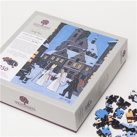 Drevené puzzle Josef Lada - Anjel, Čert a Mikuláš