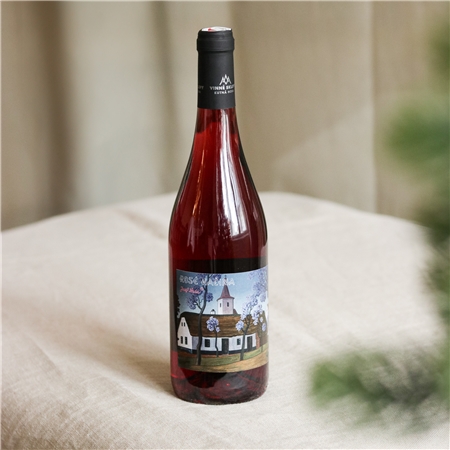 Ružové víno Kačina rosé - Licencovaná kolekcia Josef Lada